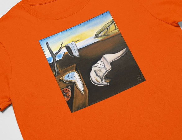 Koszulka z naszywką Trwałość pamięci Salvador Dali