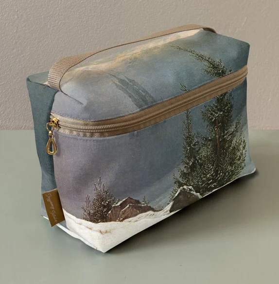 Kosmetyczka kuferek Pejzaż zimowy Caspar David Friedrich