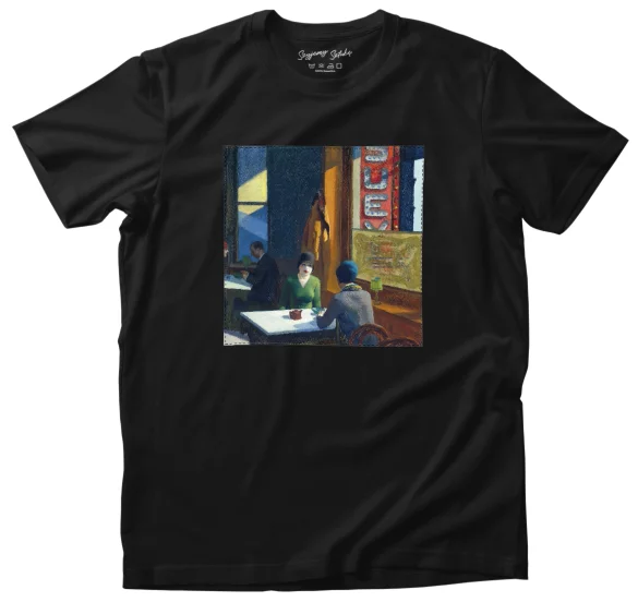 Koszulka z naszywką Mieszanka potraw Edward Hopper