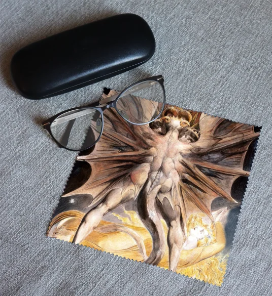 Ściereczka do okularów Wielki czerwony smok i niewiasta obleczona w słońce William Blake