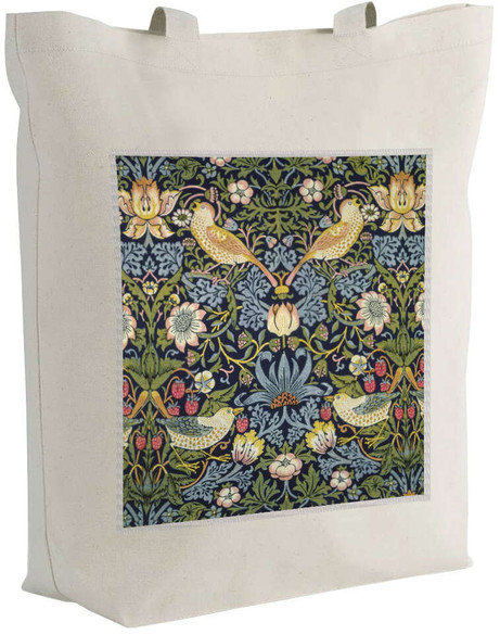 Torba z naszywką Kradzież truskawek William Morris