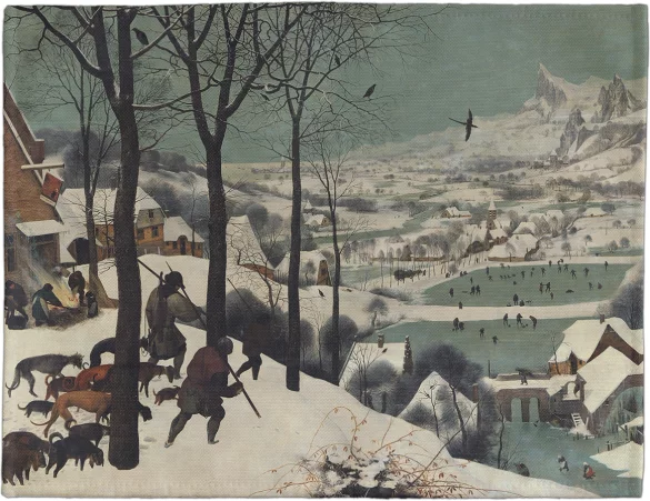 Podkładka na stół Myśliwi na śniegu Pieter Bruegel starszy
