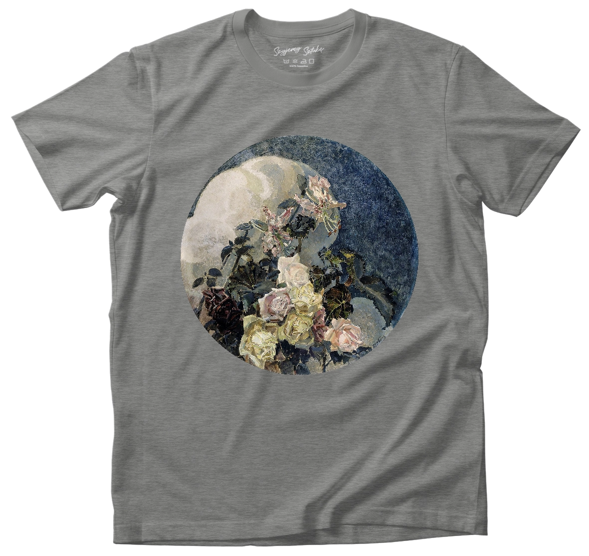 Koszulka Róże i orchidee Mikhail Aleksandrovich Vrubel– koszulka z nadrukiem obrazu, t-shirt ze sztuką