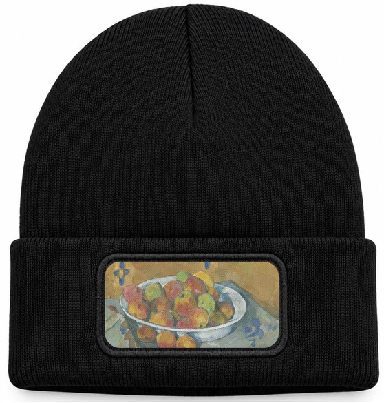 Czapka zimowa Talerz Jabłek Paul Cezanne – czarna