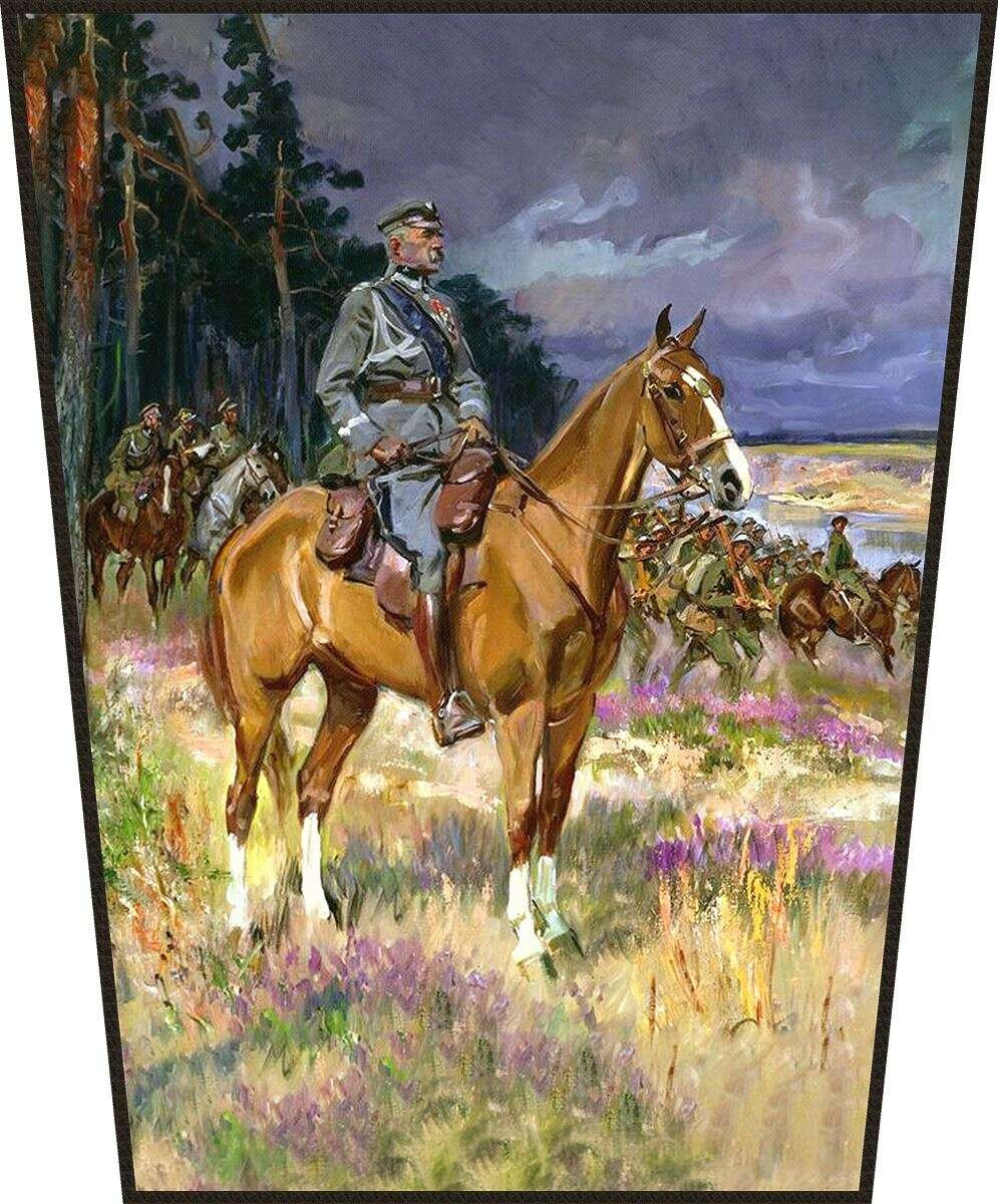 Ekran Józef Piłsudski na Kasztance Wojciech Kossak