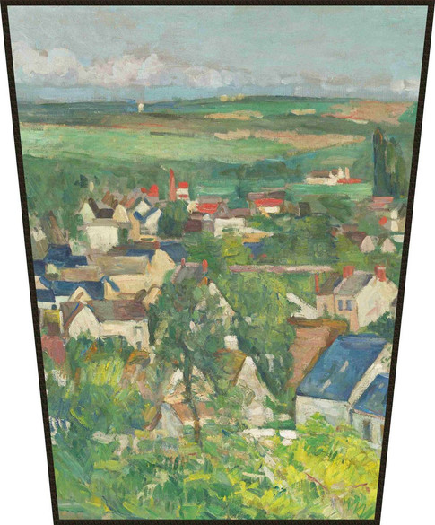 Ekran Auvers, widok panoramiczny Paul Cezanne