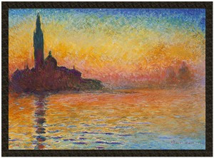 Naszywka San Giorgio maggiore at dusk Claude Monet