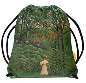 Worek Woman Walking in an Exotic Forest Henri Rousseau