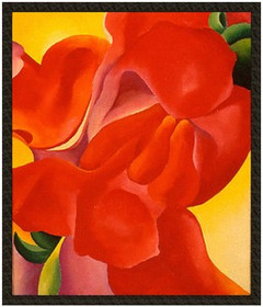 Naszywka czerwona kanna Georgia O’Keeffe