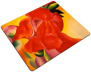 Podkładka czerwona kanna Georgia O’Keeffe 24x19cm