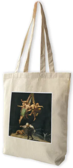 Torba z naszywką Lot czarowników Francisco Goya écru