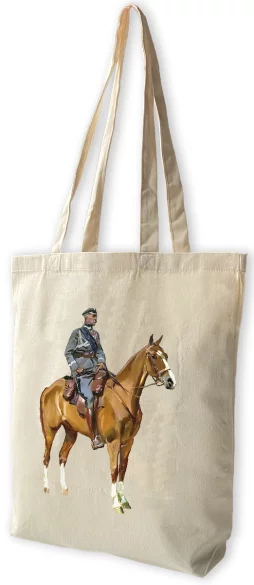 Torba bawełniana Józef Piłsudski na Kasztance Wojciech Kossak