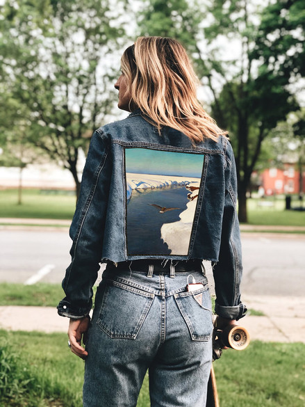 Ekran Pejzaż zimowy z rzeką i ptakiem Julian Fałat