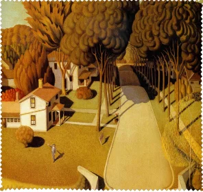 Ściereczka do okularów The Birthplace of Herbert Hoover Grant Wood