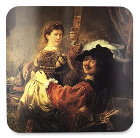 Podkładka pod kubek Autoportret z Saskią Rembrandt