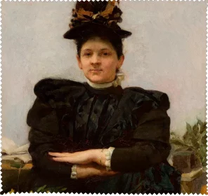 Ściereczka do okularów Portret Wandy Strażyńskiej Józef Mehoffer