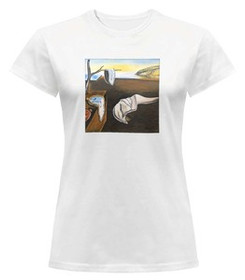 Bluzka damska z naszywką Trwałość pamięci Salvador Dali