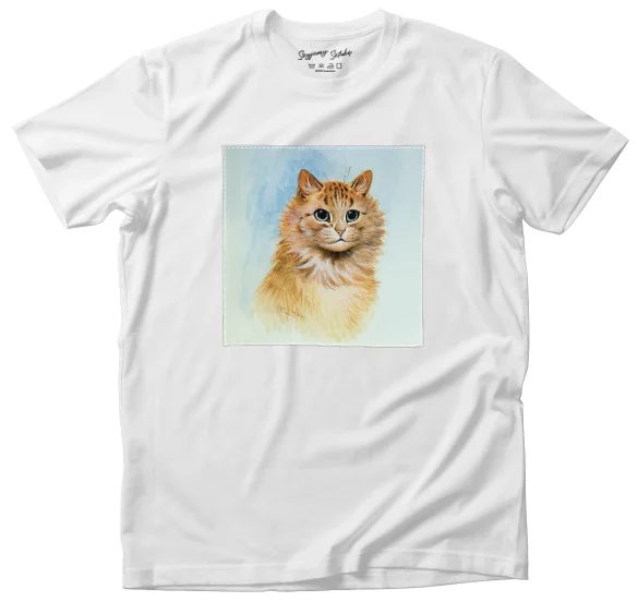 Koszulka z naszywką Imbirowy Tom Louis Wain