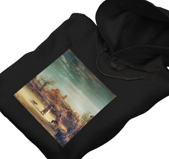 Bluza z naszywką Zimowy pejzaż Rembrandt