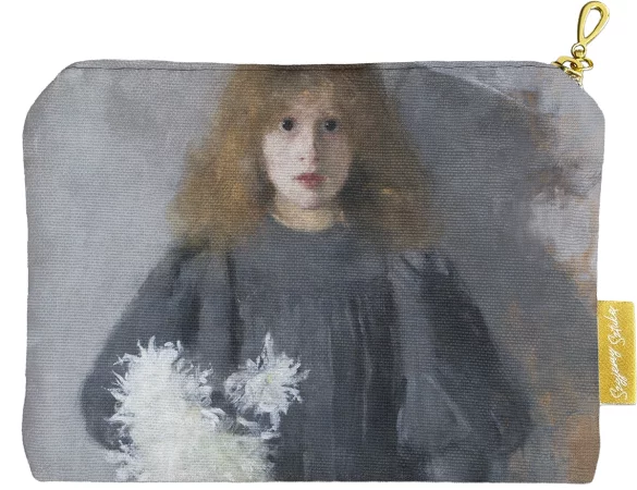 Kosmetyczka mini Dziewczyna z chryzantemami Olga Boznańska