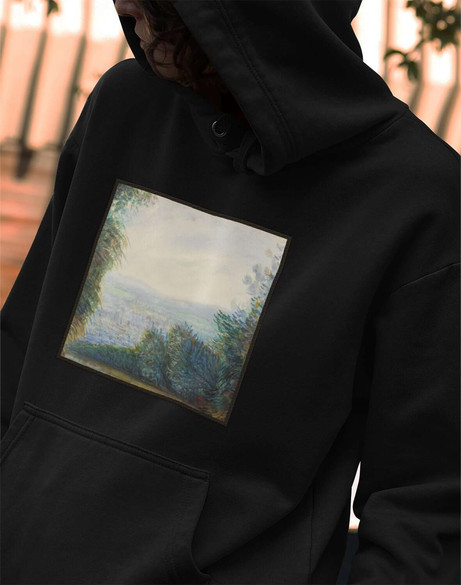 Bluza z naszywką Dolina Auvers nad rzeką Oise Pierre-Auguste Renoir