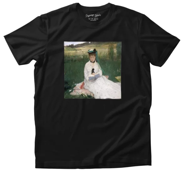 Koszulka z naszywką Czytanie (portret Edmy Morisot) Berthe Morisot