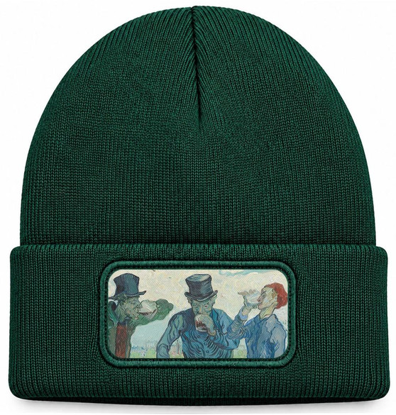 Czapka zimowa Pijący Vincent Van Gogh – zielona