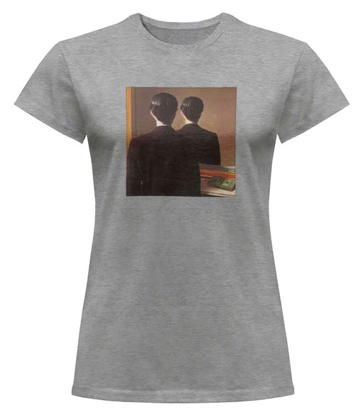 Bluzka damska z naszywką Nie reprodukować René Magritte