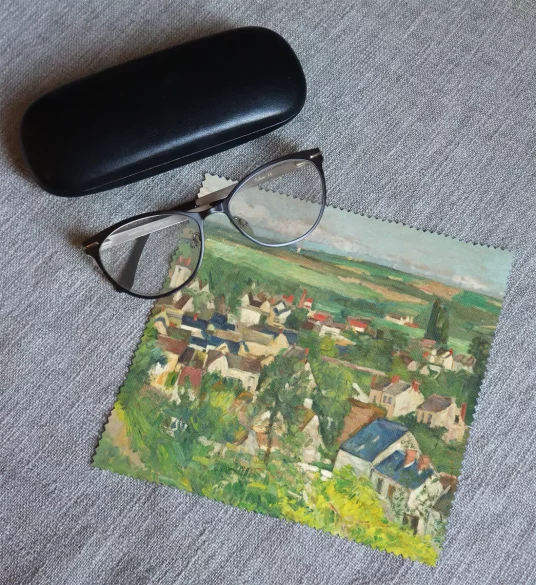 Ściereczka do okularów Auvers, widok panoramiczny Paul Cezanne
