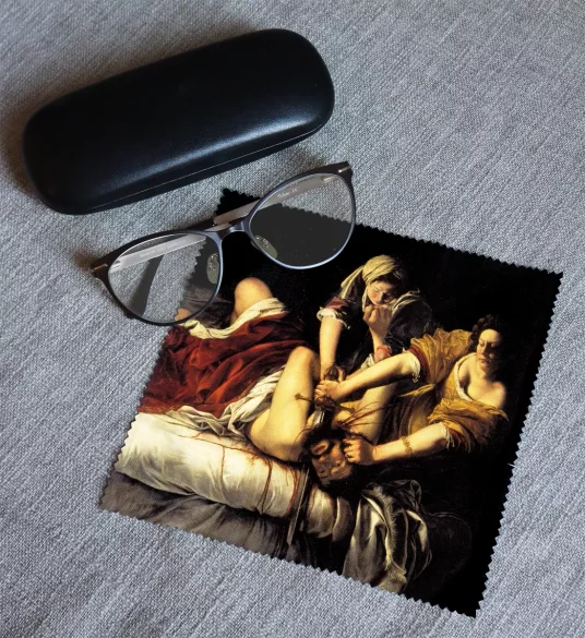 Ściereczka do okularów Judyta odcinająca głowę Holofernesowi Artemisia Gentileschi