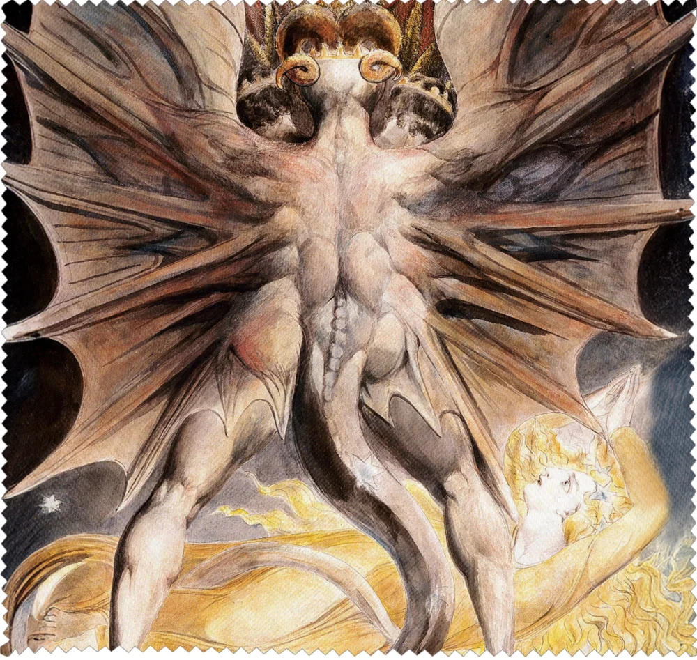 Ściereczka do okularów Wielki czerwony smok i niewiasta obleczona w słońce William Blake