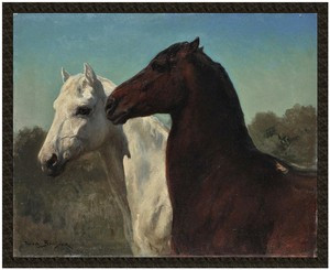 Naszywka Dwa konie Rosa Bonheur