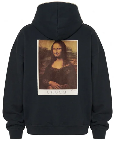 Bluza oversize L.H.O.O.Q. Marcel Duchamp