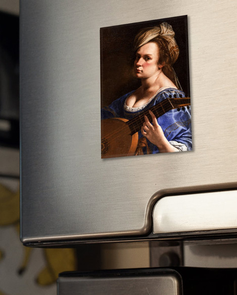 Magnes Autoportret jako lutnistka Artemisia Gentileschi
