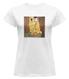 Bluzka damska z naszywką Gustav Klimt Pocałunek