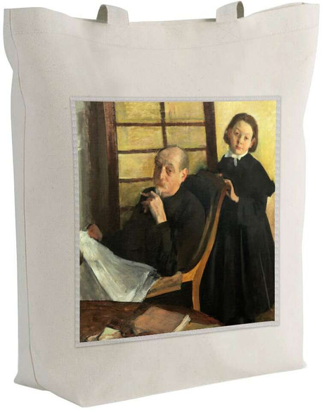 Torba z naszywką Henri Degas i jego siostrzenica Lucie Degas Edgar Degas
