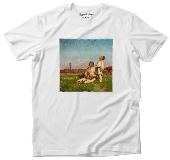 Koszulka z naszywką Bociany Józef Chełmoński