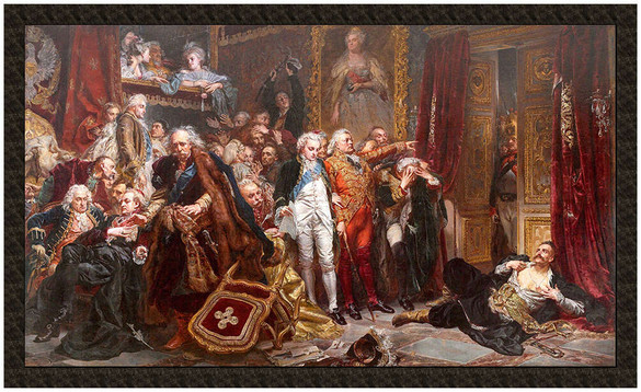 Naszywka Rejtan - Upadek Polski Jan Matejko