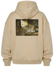 Bluza oversize Rodzina sów, innych ptaków i kota Jan van Kessel (starszy)