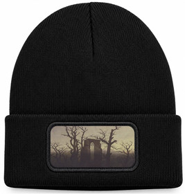 Czapka zimowa Opactwo w dębowym lesie Caspar David Friedrich – czarna