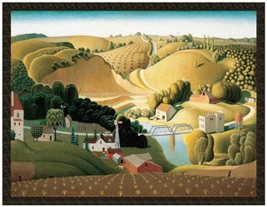 Naszywka Stone City Grant Wood