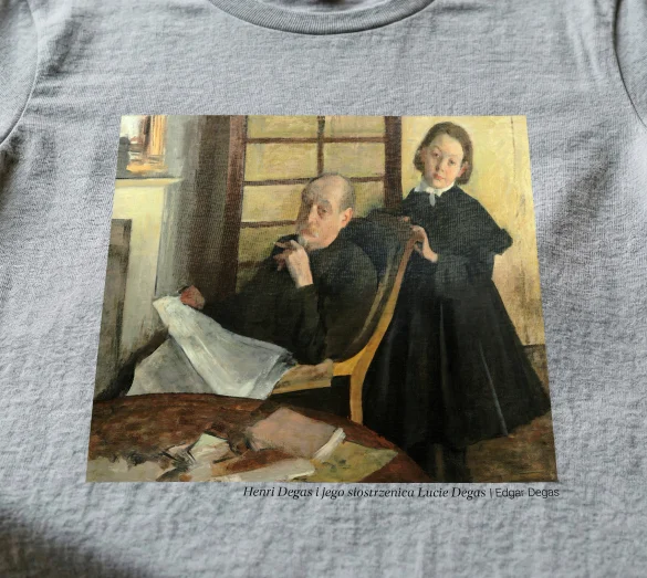 Bluzka damska Henri Degas i jego siostrzenica Lucie Degas Edgar Degas