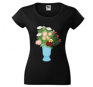 Bluzka damska Still life of flowers in a blue vase Henri Rousseau