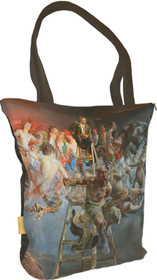 Torba na ramię shopper Błędne koło Jacek Malczewski