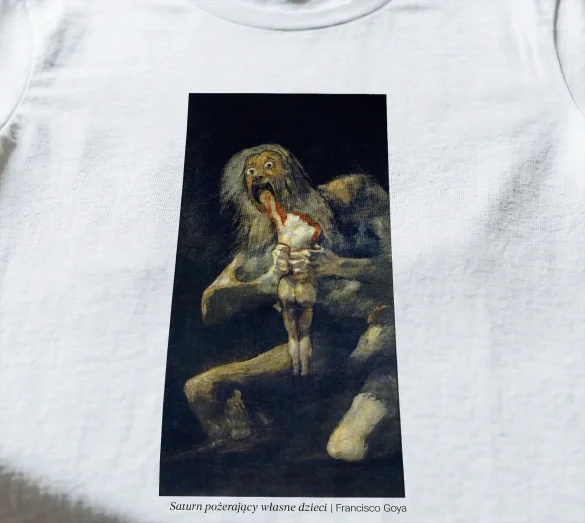 Koszulka z nadrukiem Saturn pożerający własne dzieci Francisco Goya