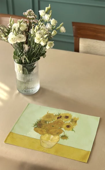 Podkładka na stół Martwa natura: wazon z piętnastoma słonecznikami Vincent Van Gogh