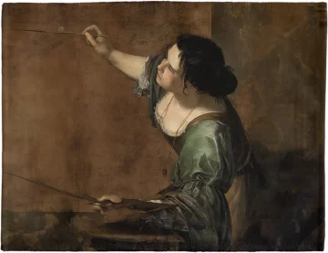 Podkładka na stół Autoportret jako alegoria malarstwa Artemisia Gentileschi