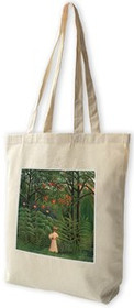 Torba z naszywką Woman Walking in an Exotic Forest Henri Rousseau