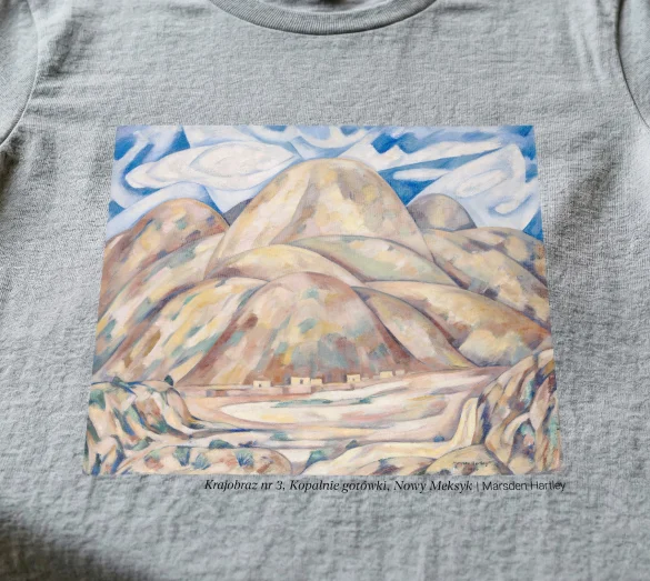 Koszulka z nadrukiem Krajobraz nr 3, Kopalnie gotówki, Nowy Meksyk Marsden Hartley