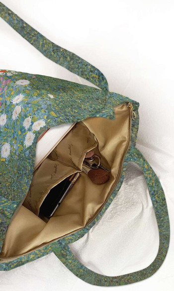 Torba na ramię shopper Flower garden Gustav Klimt